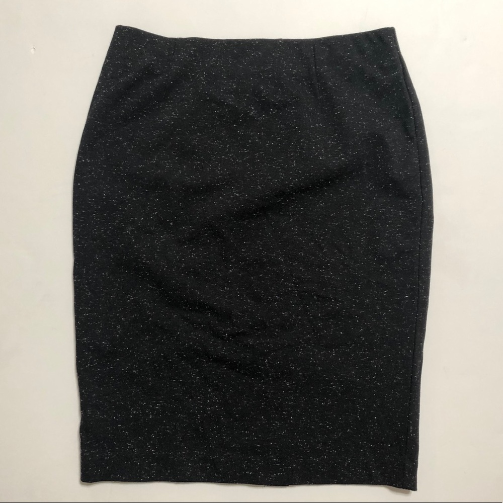 🍀J Jill Ponte black skirt with white speckles - Picture 3 of 6